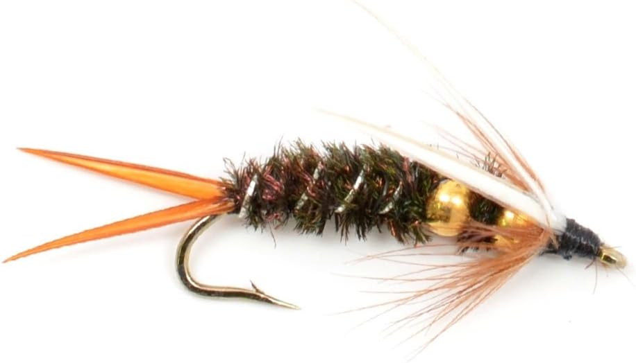 Double Bead Prince Nymph Fly Fishing Flies - 12 Flies Hook Size 8